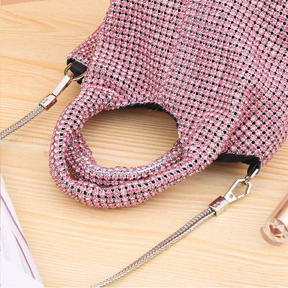 Women's Cross Body Portable Chain Gas Evening Bag