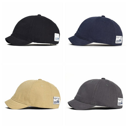 Hip Hop Cotton Short Brim Hat Men