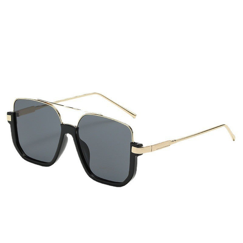 Fashion Temperament Anti-glare Semi-rim Sun Glasses