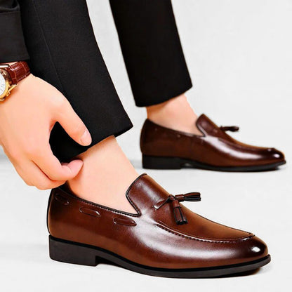 Diano Genuine Leather Tassel Loafers