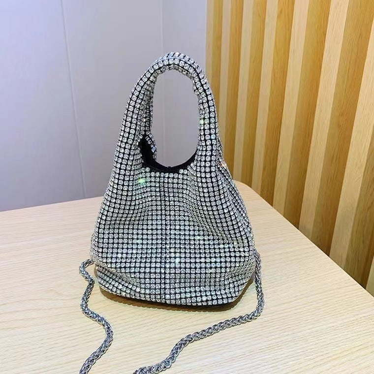 Women's Cross Body Portable Chain Gas Evening Bag