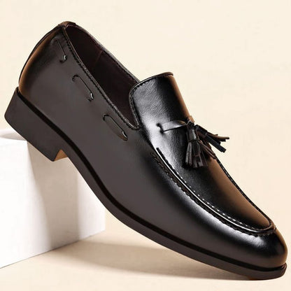 Diano Genuine Leather Tassel Loafers