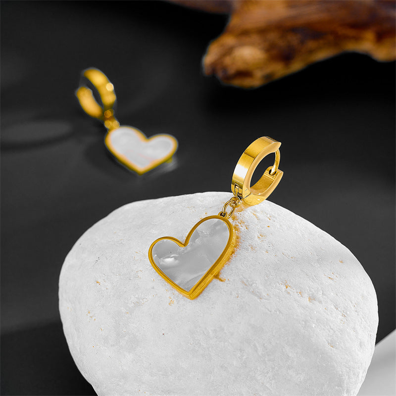 Isla Modern Hearted Earrings