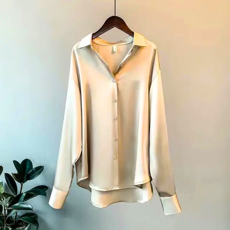 Chloe - Satin Long Sleeve Shirt