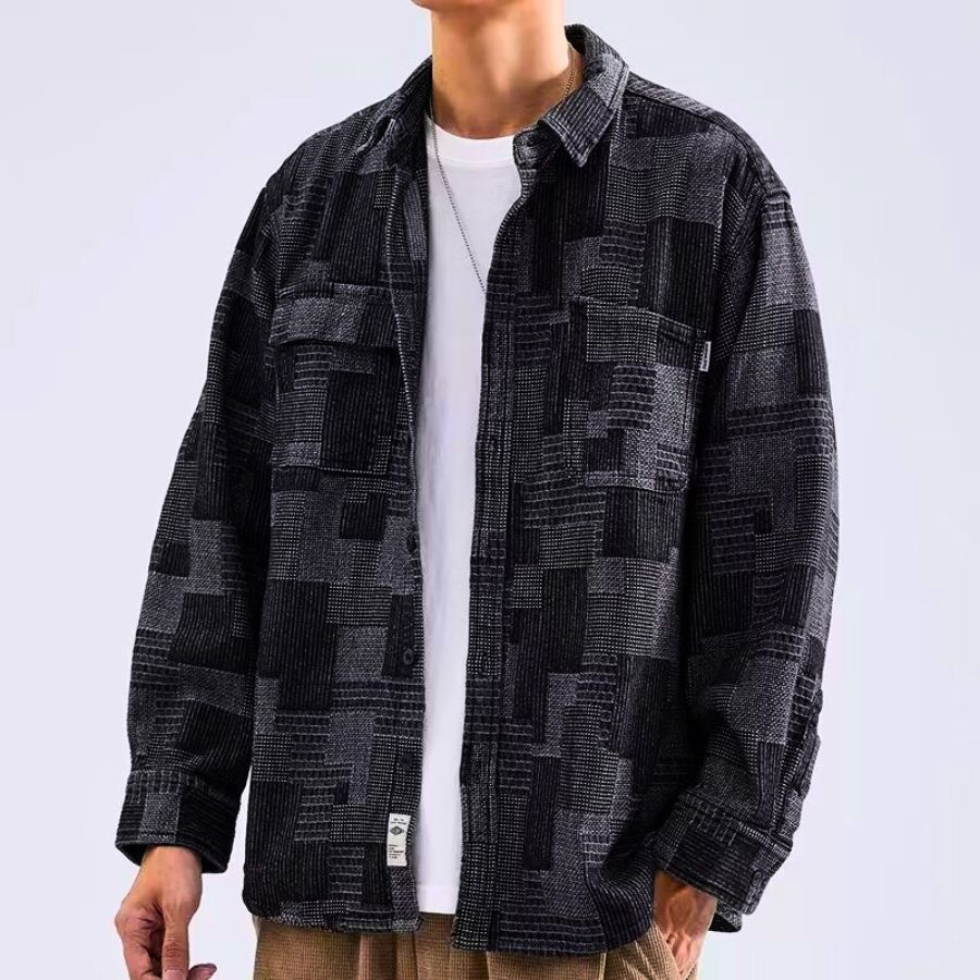 Teo - Cotton Patchwork Shirt