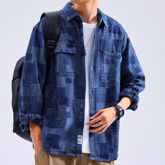 Teo - Cotton Patchwork Shirt