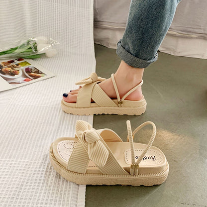 "Camilla" Comfortable Knot Sandals - Sileo